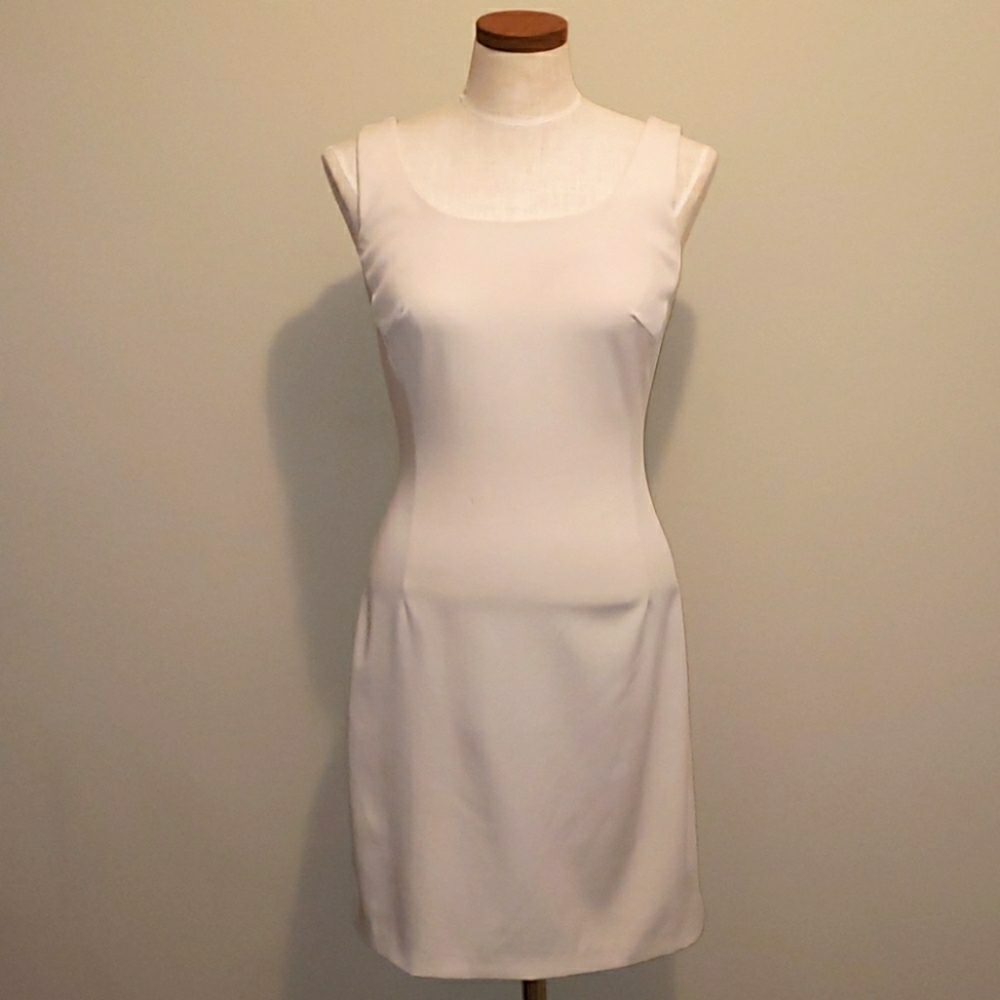 B Darlin Sleeveless Sheath Cocktail Midi Dress 7/8